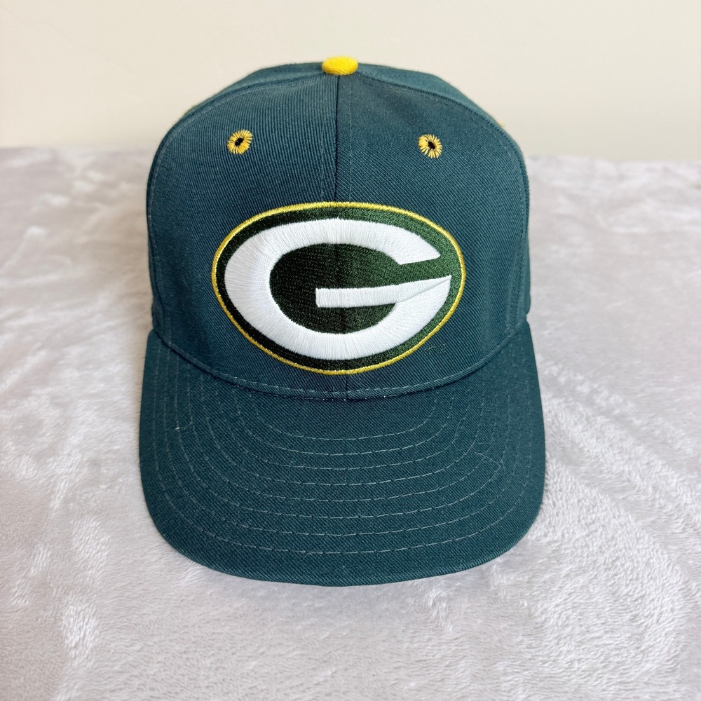 VTG Annco Green Bay Packers Hat Mens 6 7/8 Green Fitted G Logo NFL 80s-90s Y2K